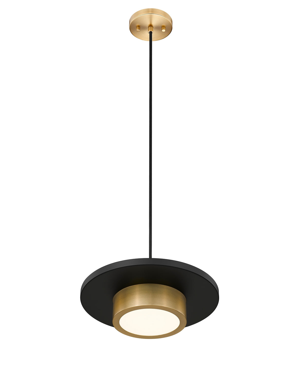 Suspension Ludo Noir mat + Or moderne, 12" – vue 2