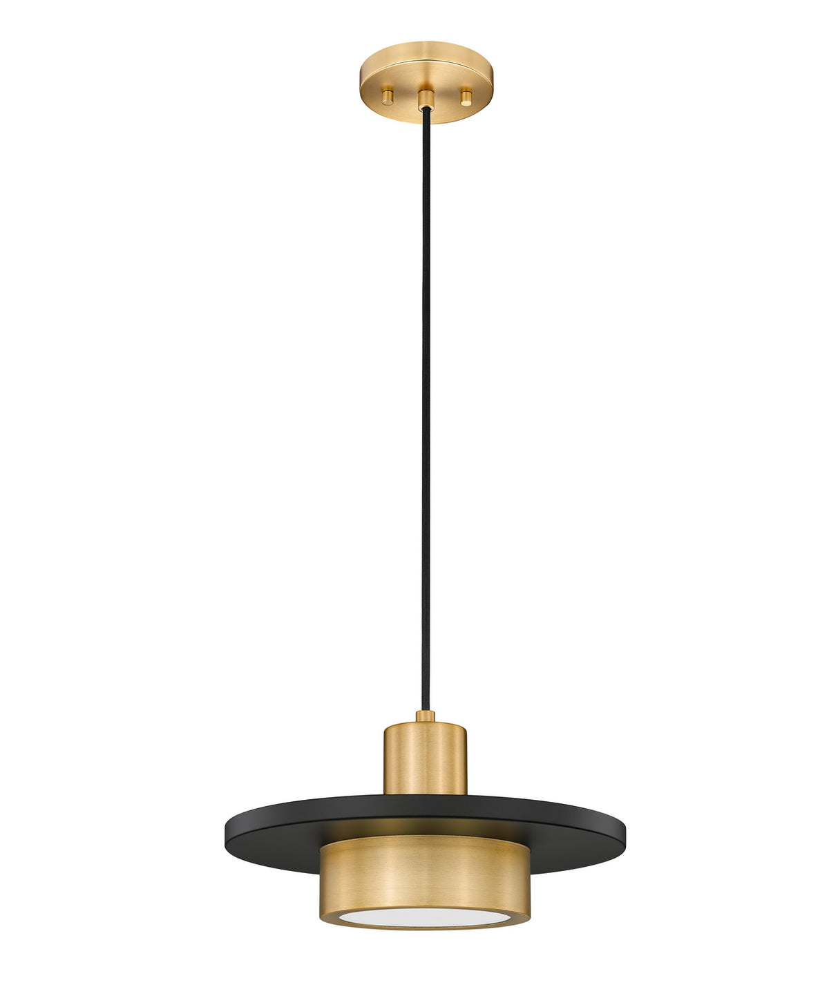 Suspension Ludo Noir mat + Or moderne, 12" – vue 5