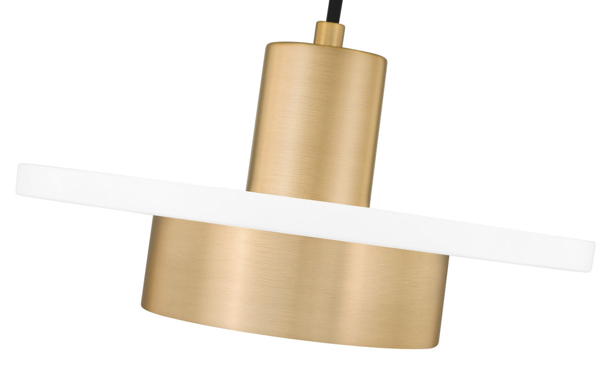 Suspension Ludo Blanc mat + Or moderne, 12" – vue 4