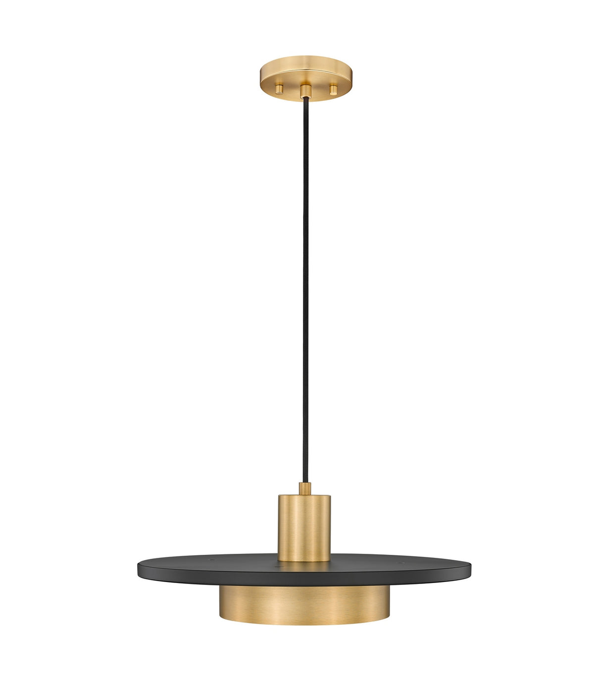 Suspension Ludo Noir mat + Or moderne, 16" – vue 3
