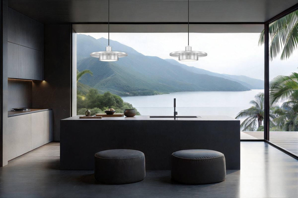 Suspension Ludo - Blanc mat + Or moderne 20" by Z-Lite | Luminaires & cie