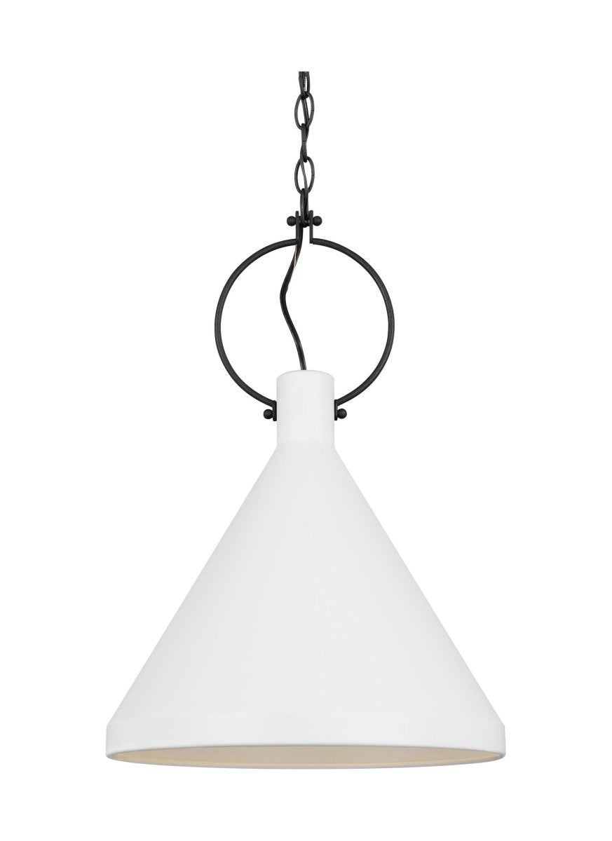 Suspension Lyon - Blanc mat 14 1/4" Ampoules non - incluses by Visual Comfort Studio | Luminaires & cie