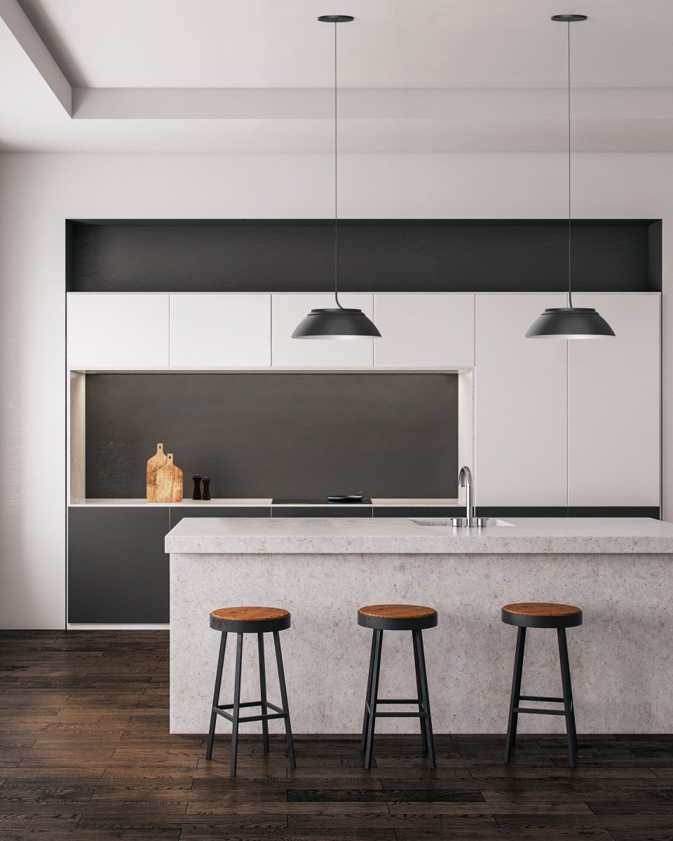 Suspension Magellan - Noir / blanc by Kuzco Lighting | Luminaires & cie