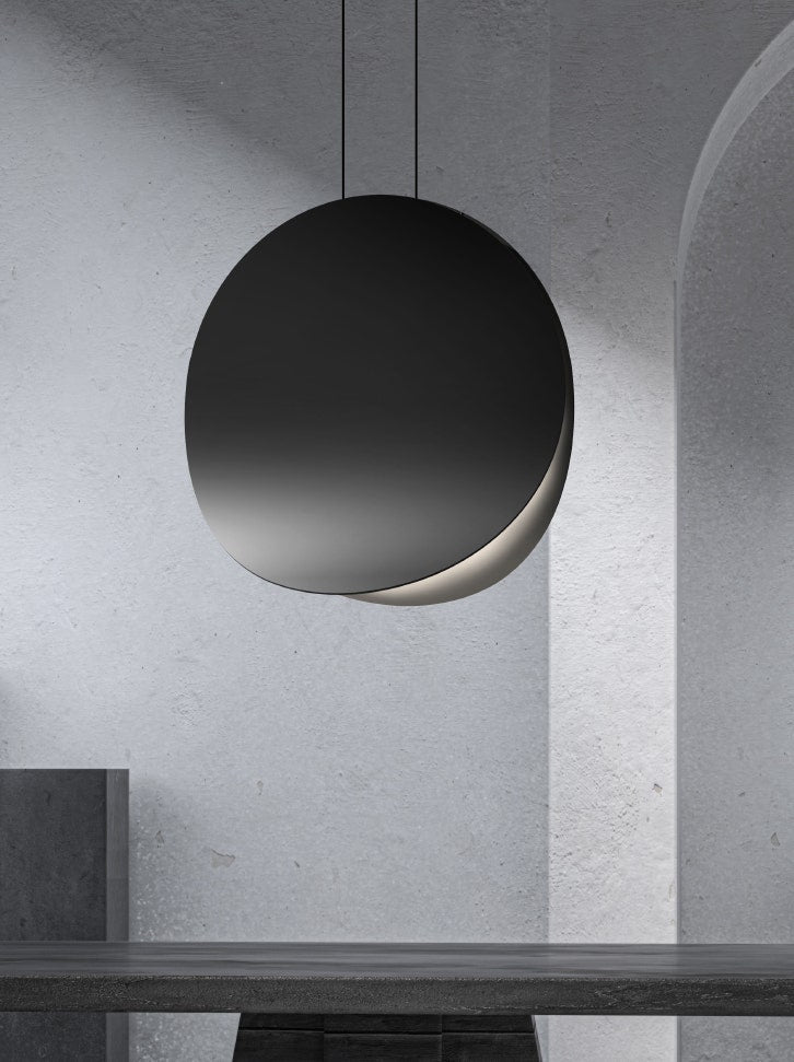 Suspension Malibu Discs - Blanc satiné 7.5" by Sonneman | Luminaires & cie