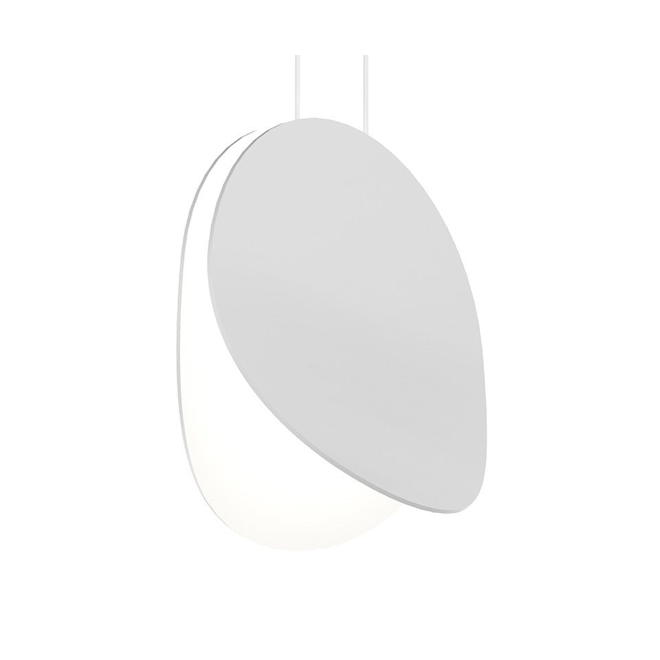 Suspension Malibu Discs - Blanc satiné 10" by Sonneman | Luminaires & cie
