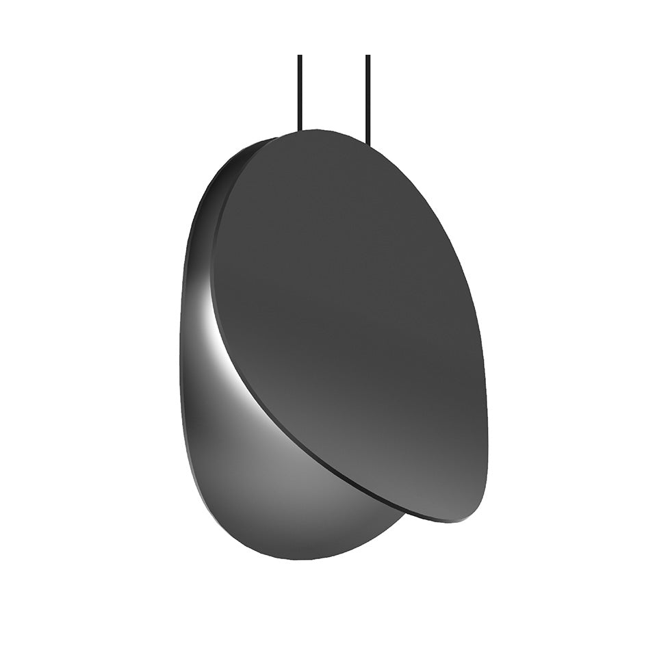 Suspension Malibu Discs - Noir Satiné 10" by Sonneman | Luminaires & cie