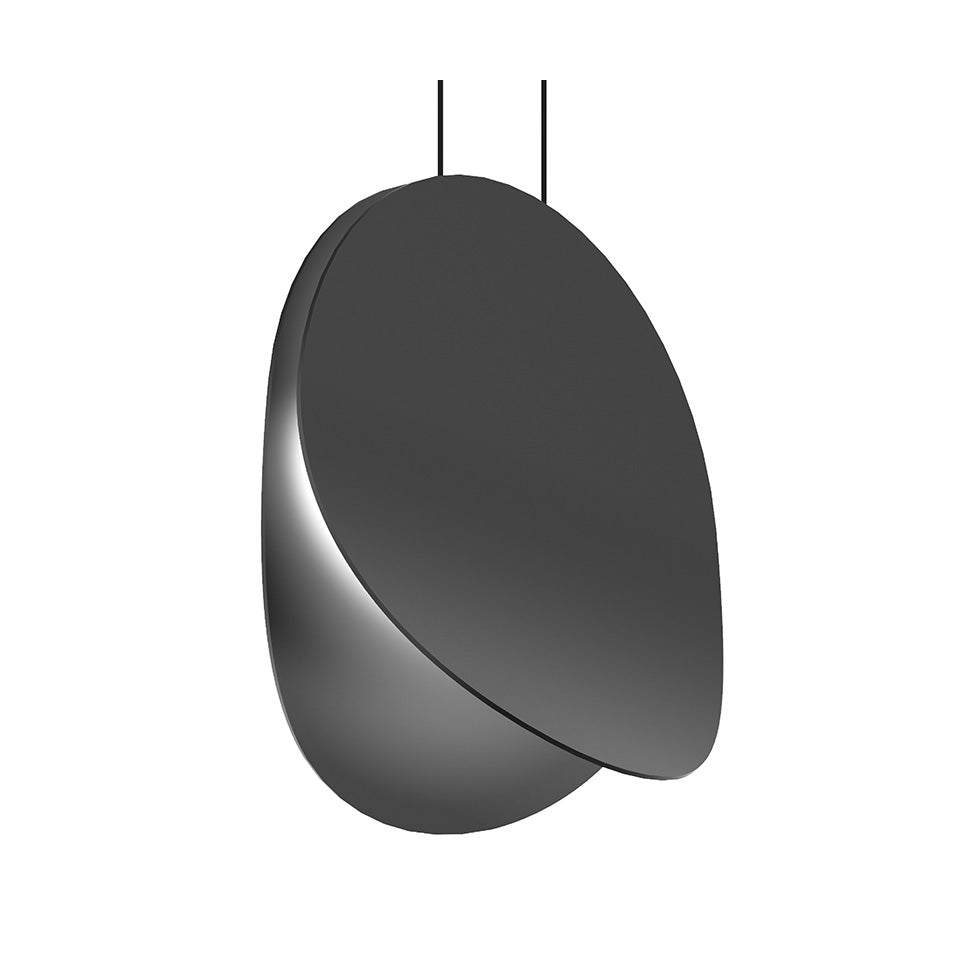 Suspension Malibu Discs - Noir Satiné 14" by Sonneman | Luminaires & cie