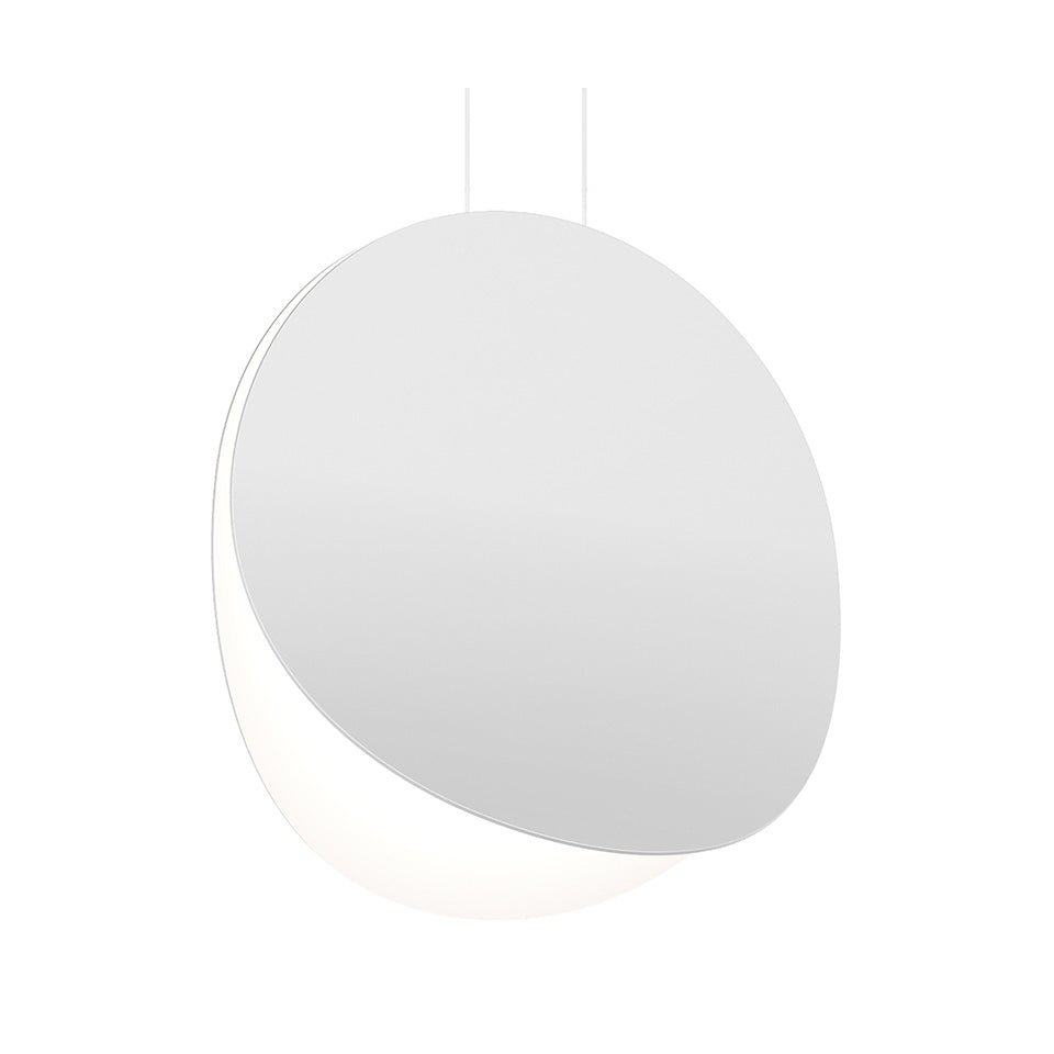 Suspension Malibu Discs - Blanc satiné 18" by Sonneman | Luminaires & cie
