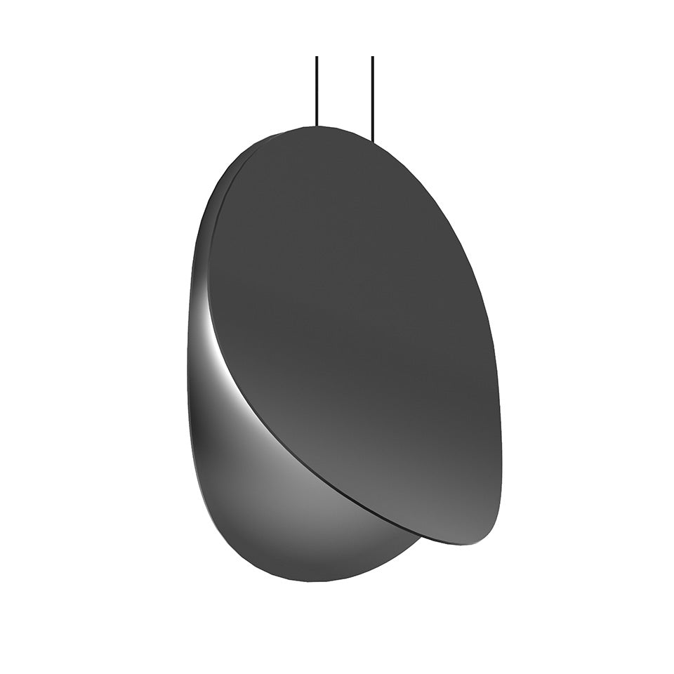 Suspension Malibu Discs - Noir Satiné 18" by Sonneman | Luminaires & cie