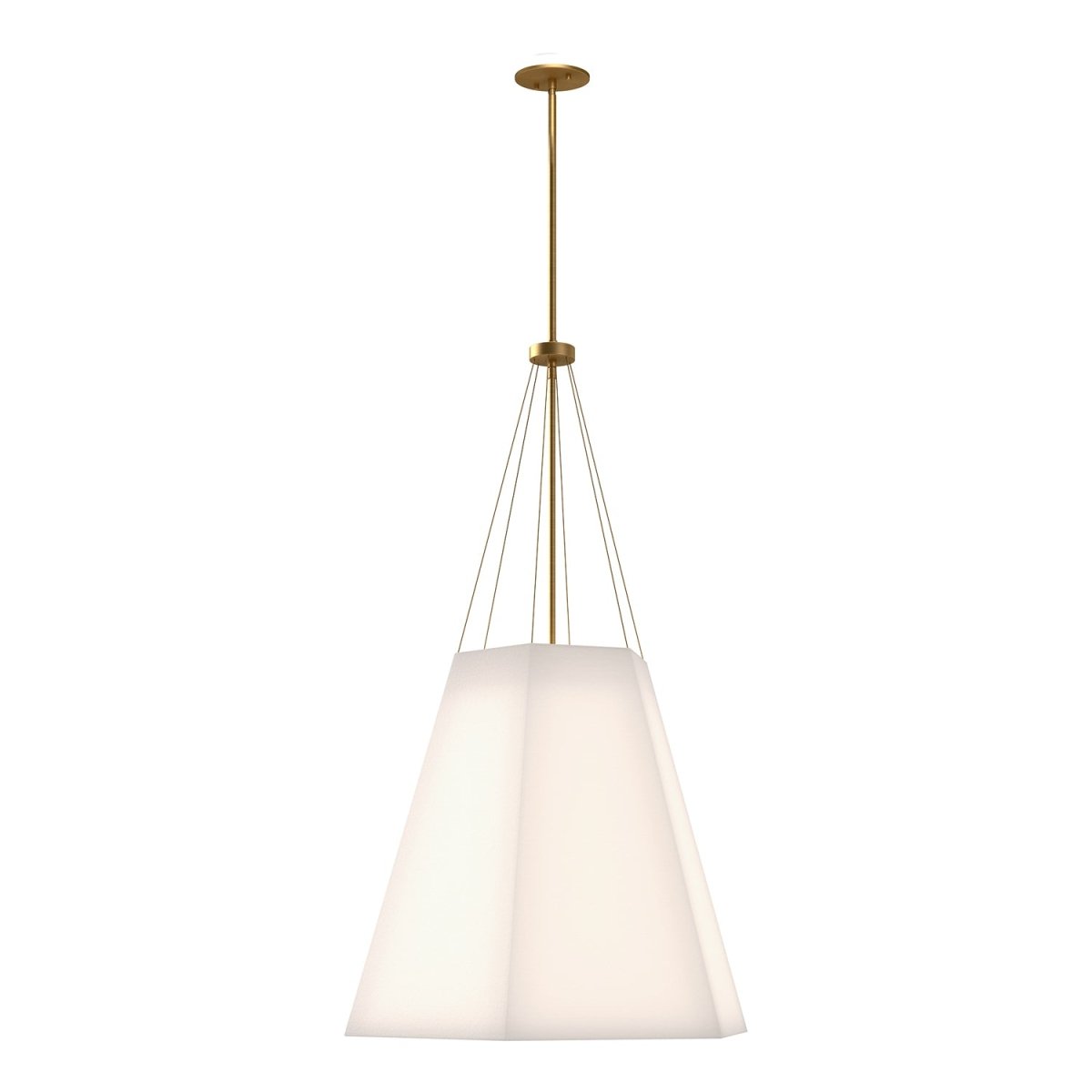 Suspension Manila - Lin d'or / blanc âgé by Alora Lighting | Luminaires & cie