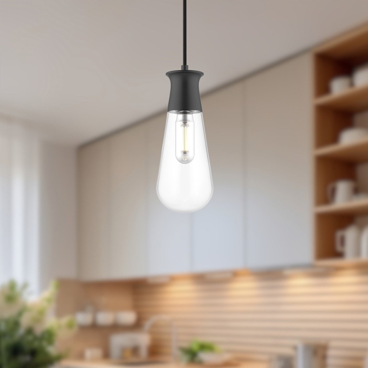 Suspension Marcel - Noir mat 4 3/8" by Alora Lighting | Luminaires & cie