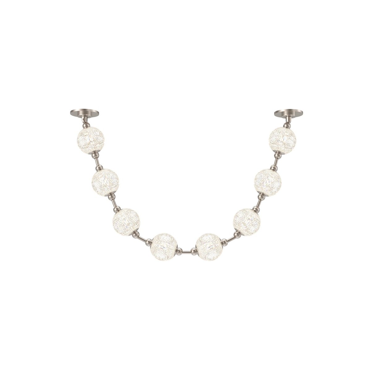 Suspension Marni - Nickel poli 58 1/8" Driver à distance by Alora Lighting | Luminaires & cie