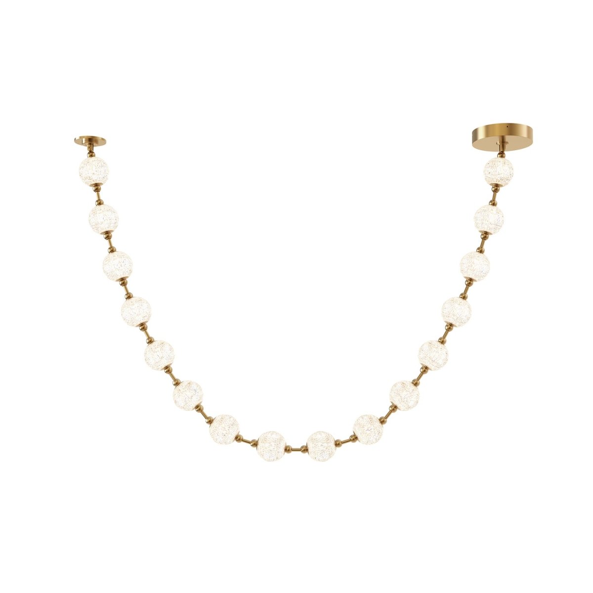 Suspension Marni - Laiton naturel 114 7/8" Driver dans le canopy by Alora Lighting | Luminaires & cie