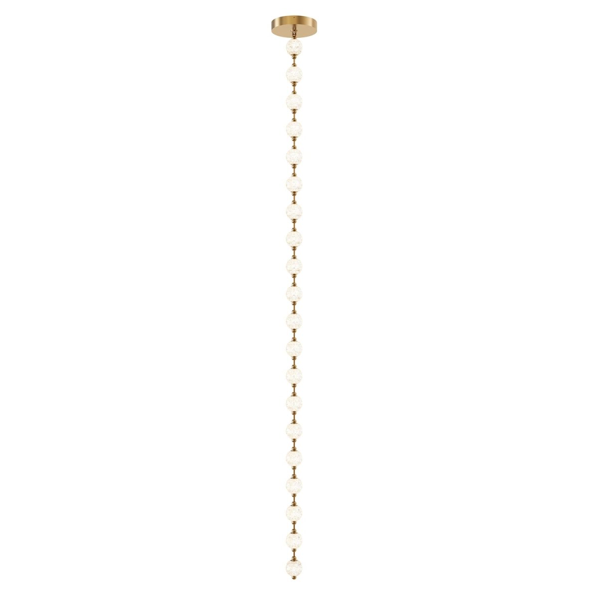 Suspension Marni - Laiton naturel 143 1/4" Driver dans le canopy by Alora Lighting | Luminaires & cie