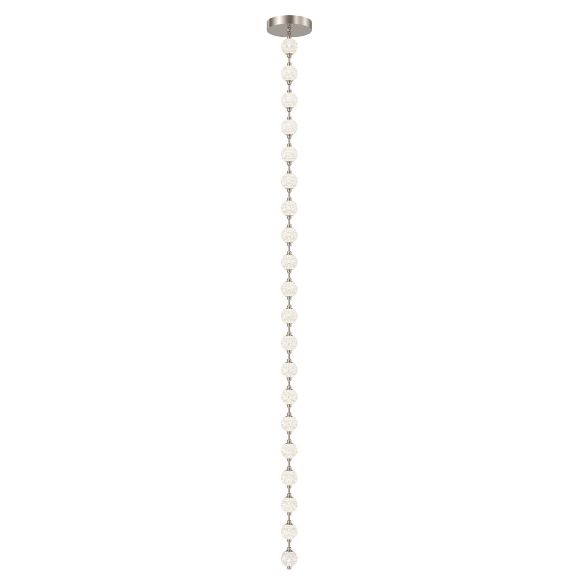 Suspension Marni - Nickel poli 143 1/4" Driver dans le canopy by Alora Lighting | Luminaires & cie