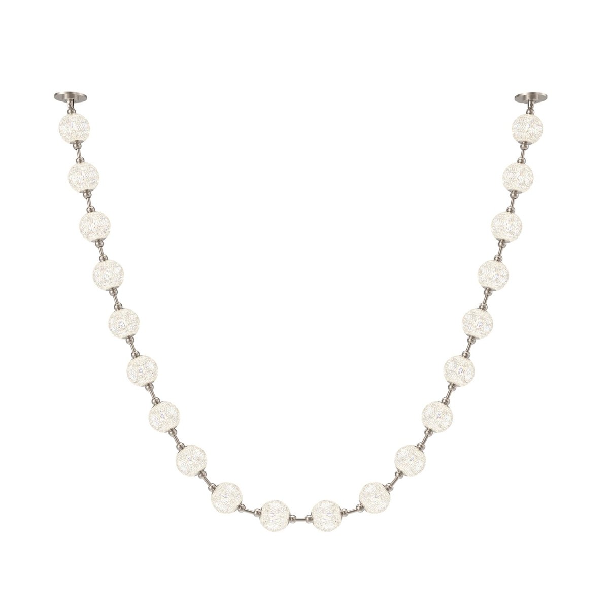 Suspension Marni - Nickel poli 143 1/4" Driver à distance by Alora Lighting | Luminaires & cie