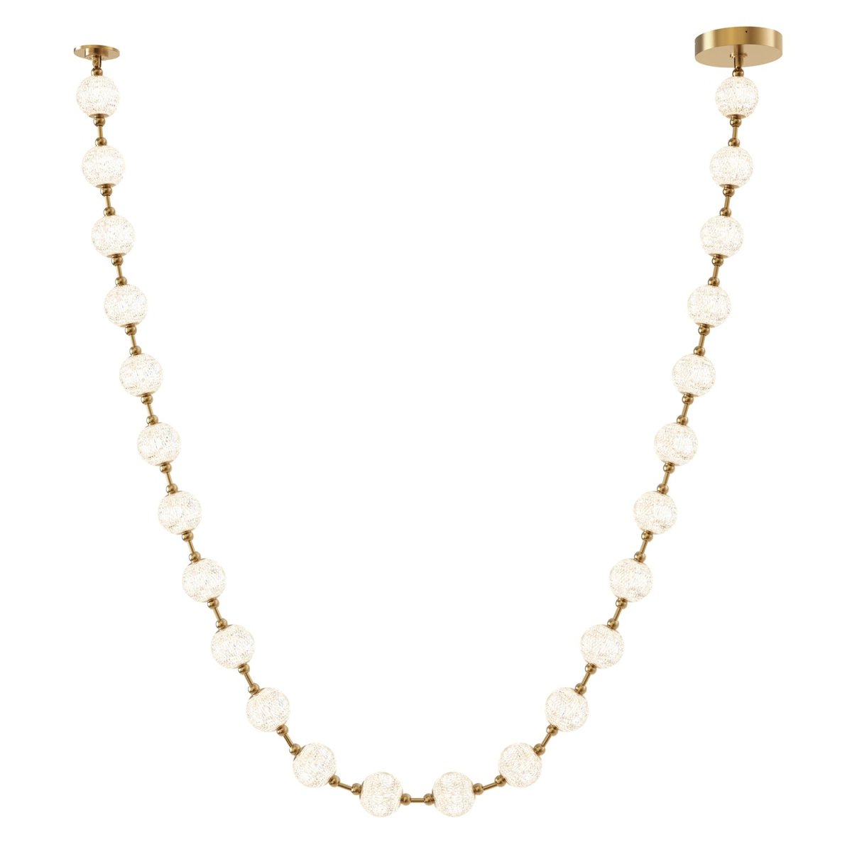 Suspension Marni - Laiton naturel 171 1/2" Driver dans le canopy by Alora Lighting | Luminaires & cie