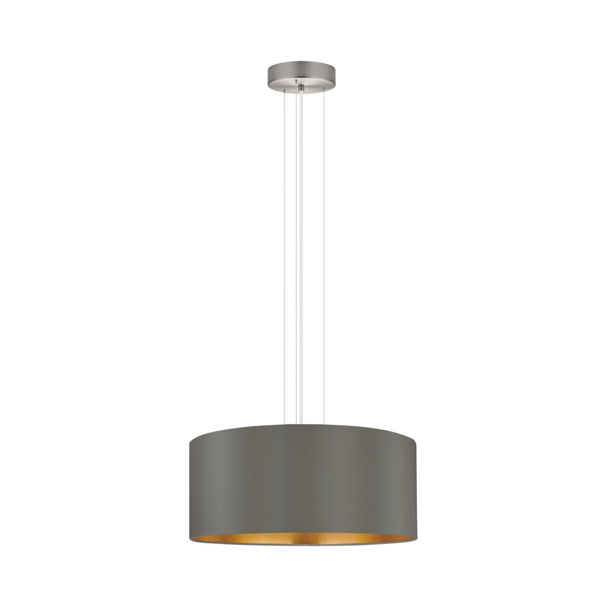 Suspension Maserlo - Cappuccino et doré 3 by Eglo | Luminaires & cie
