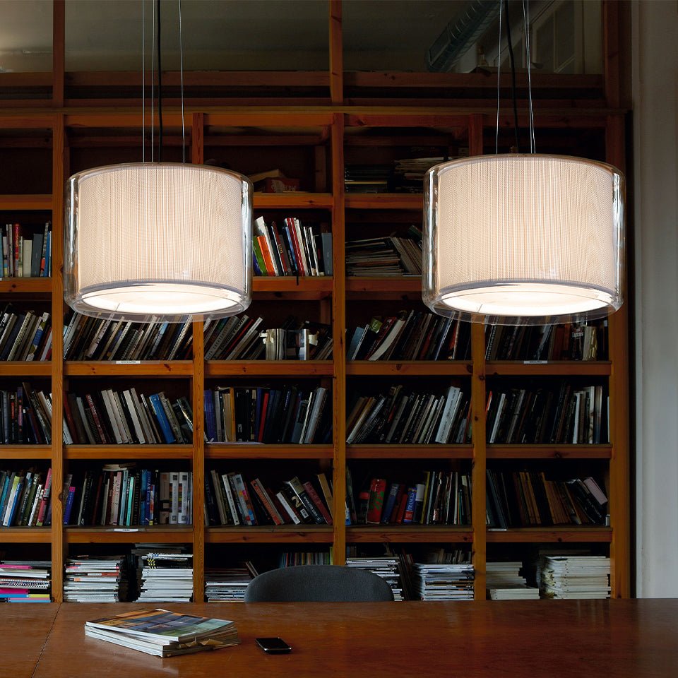 Suspension Mercer - Blanc perle Mercer 30 (11.81") by Marset | Luminaires & cie