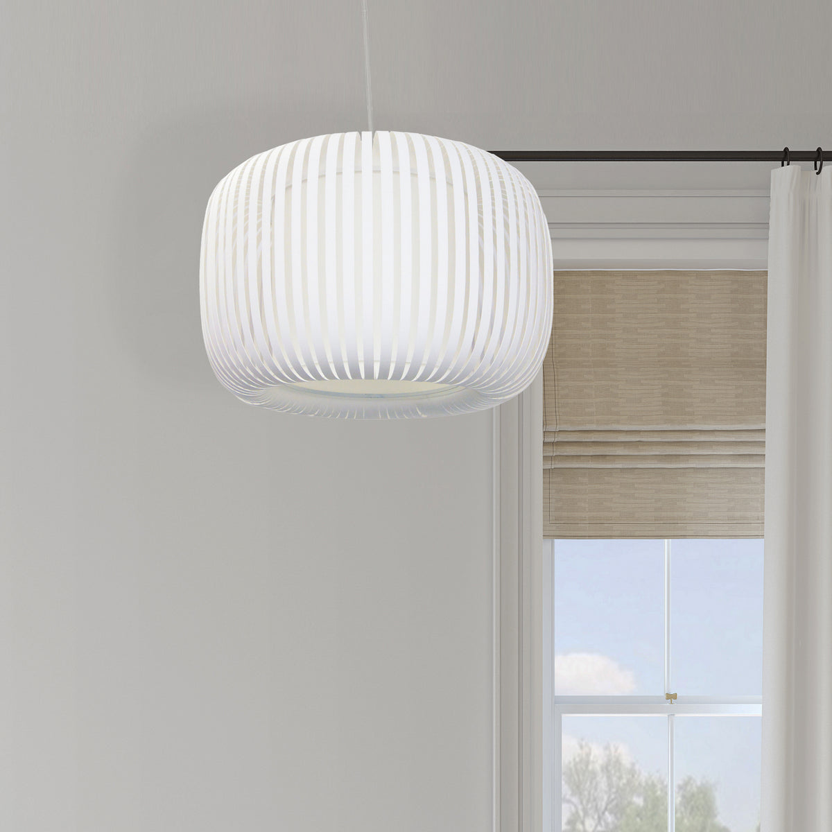 Suspension Mia Blanc / Blanc mat – vue 2