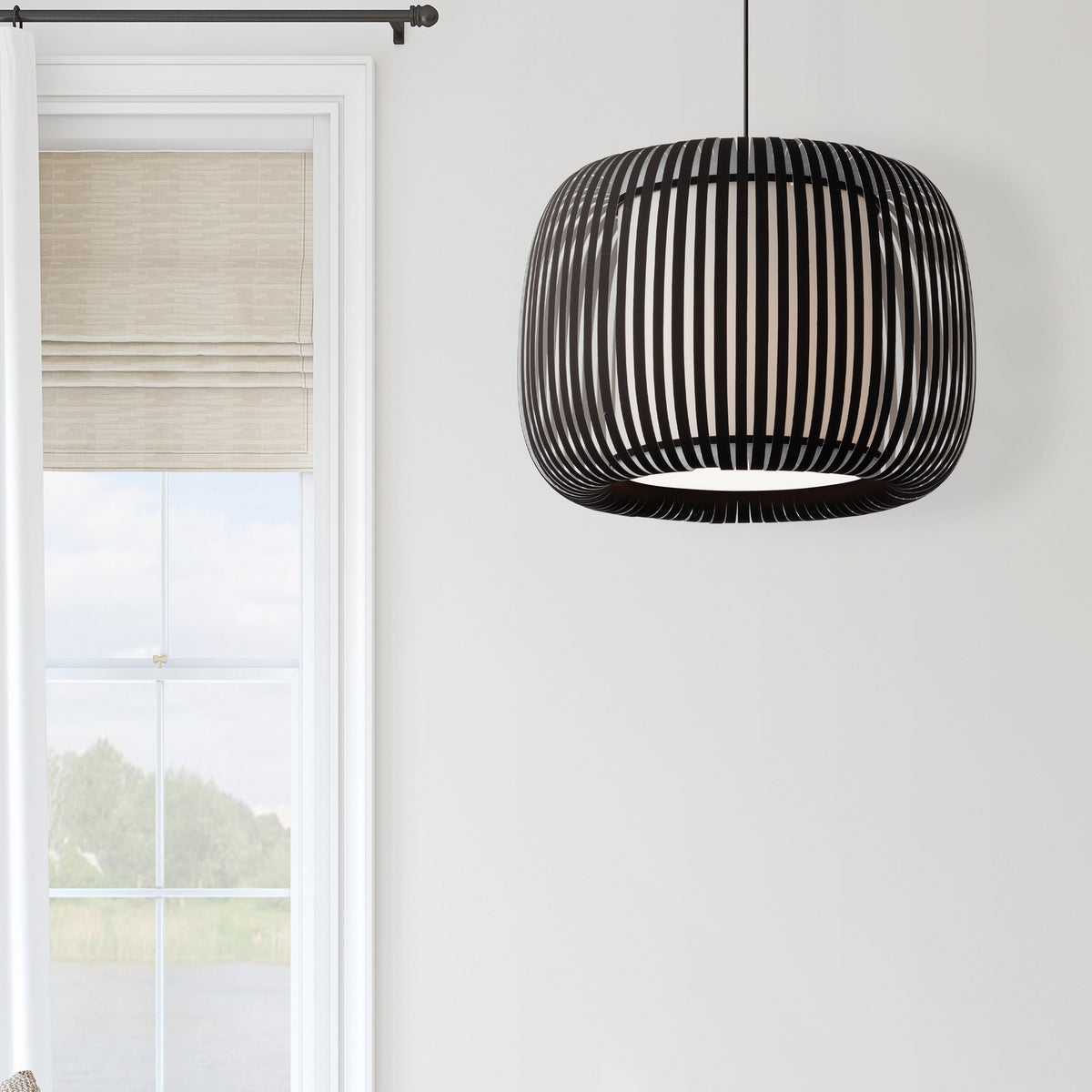 Suspension Mia Noir / Noir mat – vue 2