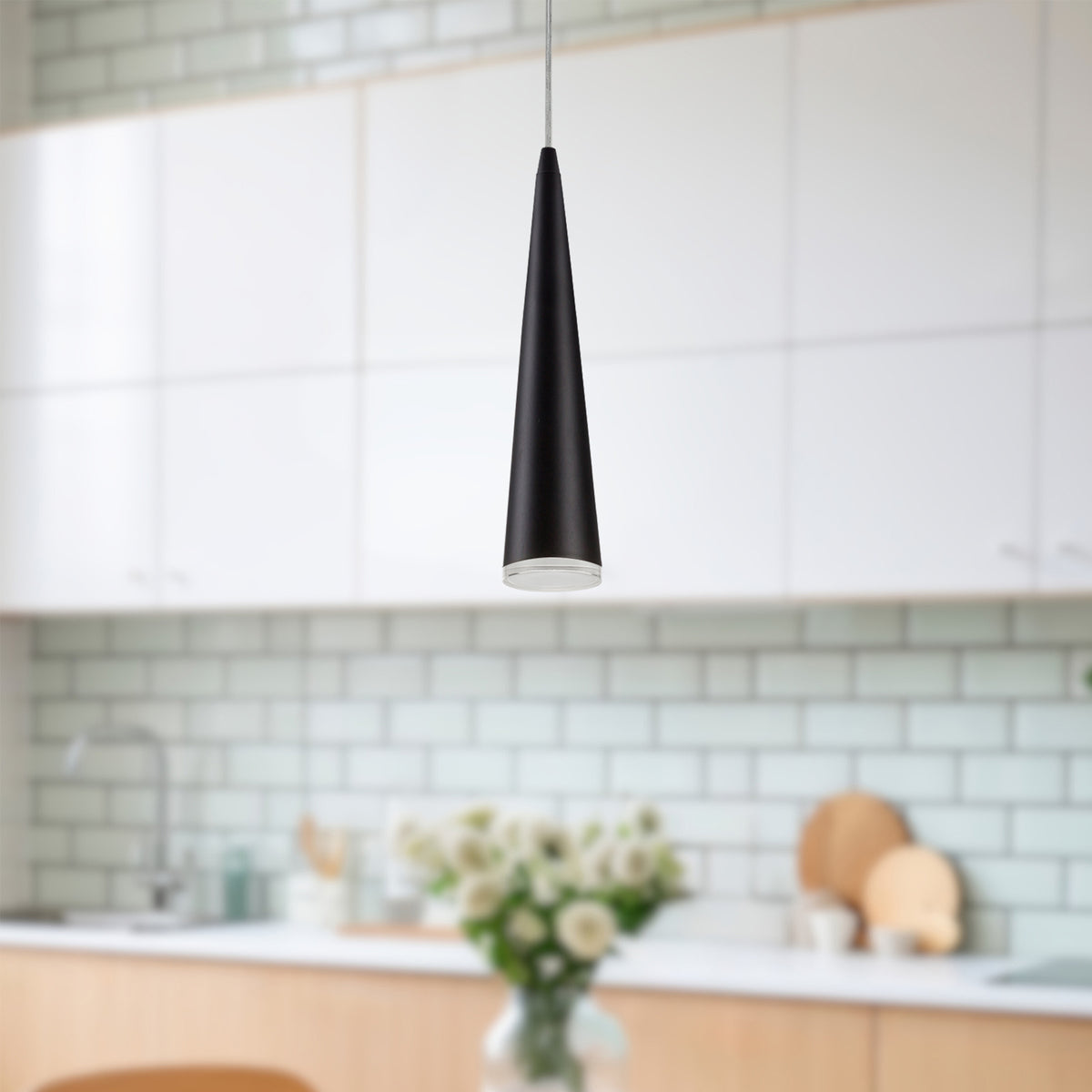 Mini-suspension Mina Noir, 13 1/2" – vue 2