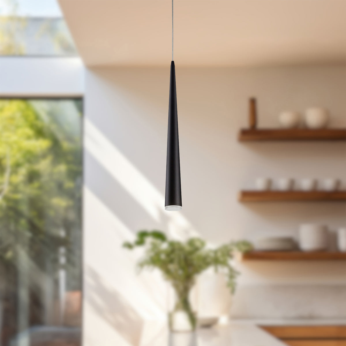 Mini-suspension Mina Noir, 25 1/4" – vue 2