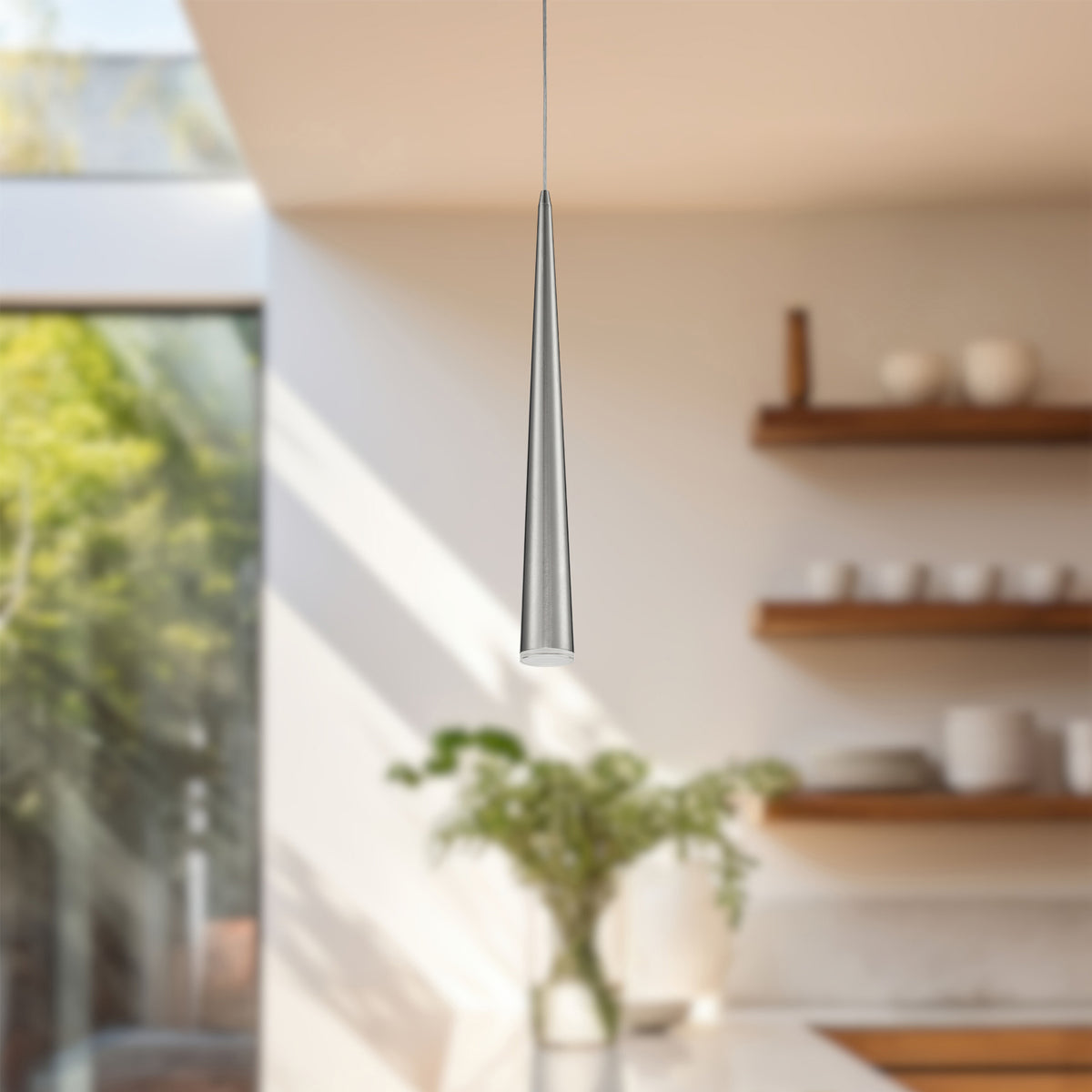 Mini-suspension Mina Nickel brossé, 25 1/4" – vue 2