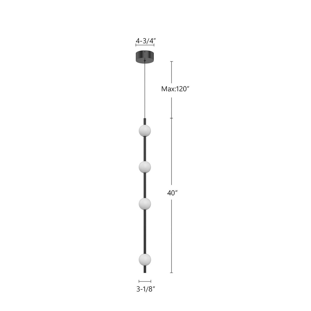Suspension Misaki 40" – vue 2
