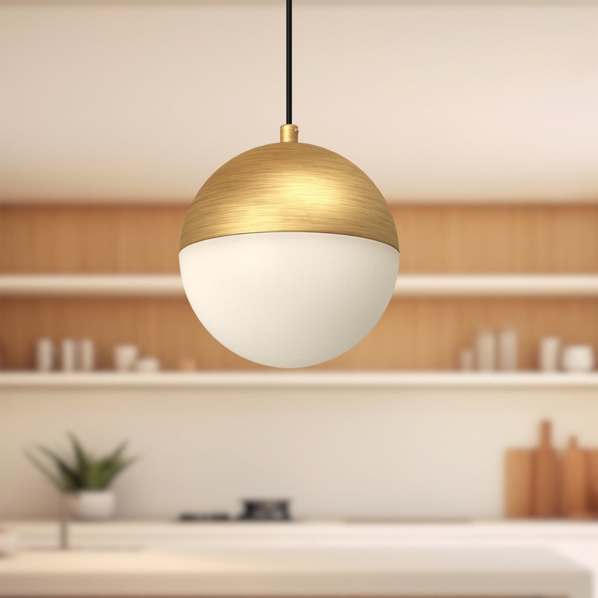 Suspension Monae - Or brossé 6" by Kuzco Lighting | Luminaires & cie