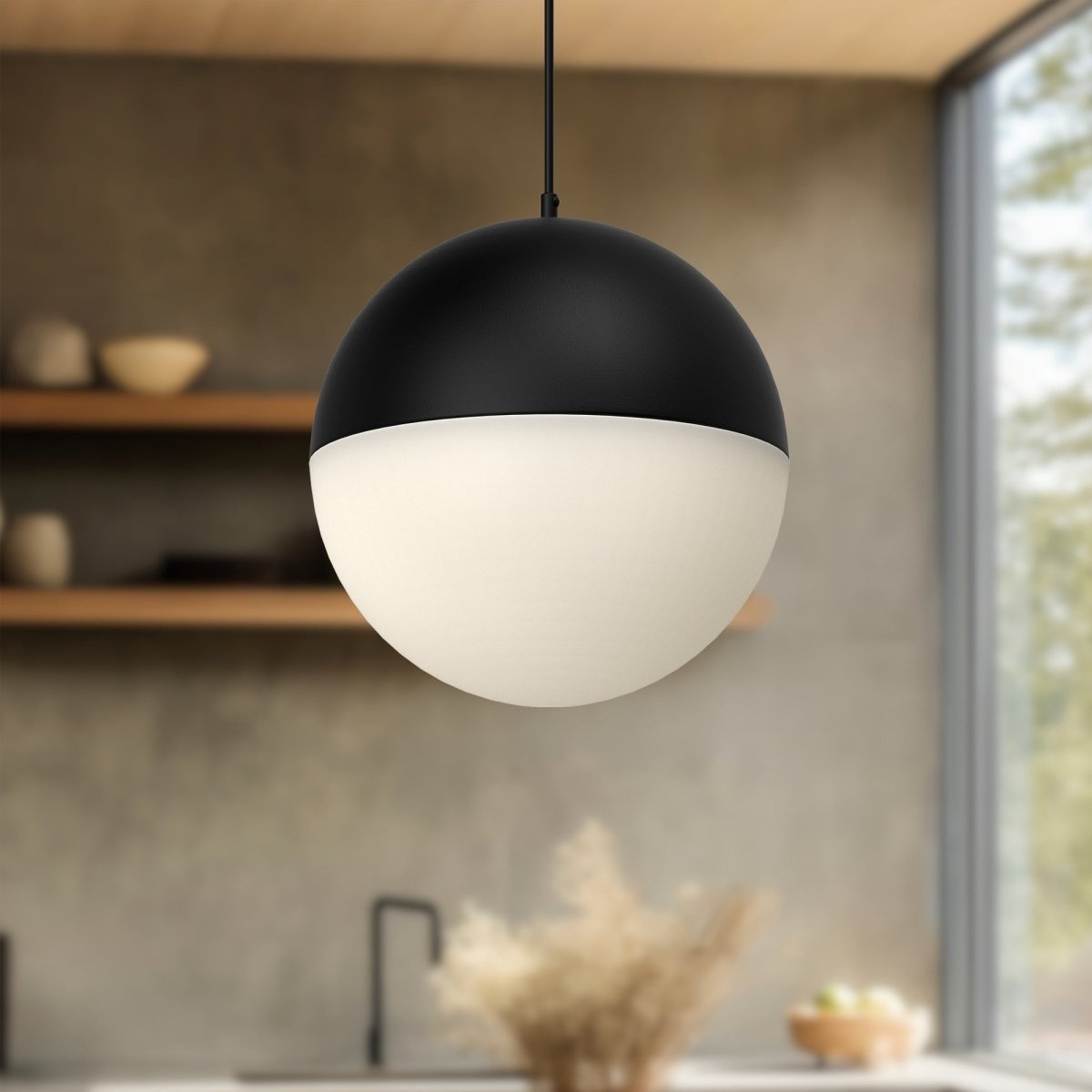 Suspension Monae - Noir 7 7/8" by Kuzco Lighting | Luminaires & cie