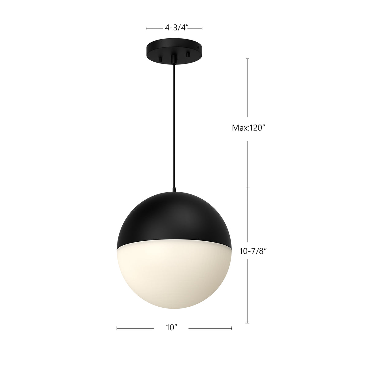 Suspension Monae Or brossé – vue 4