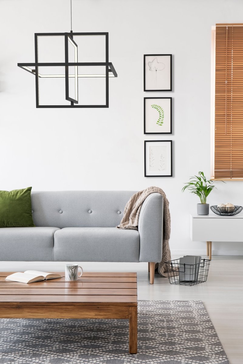 Suspension Mondrian - Noir 19 3/8" by Kuzco Lighting | Luminaires & cie