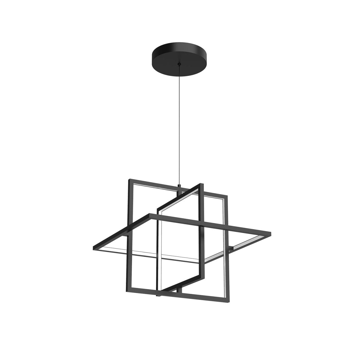 Suspension Mondrian - Noir 19 3/8" by Kuzco Lighting | Luminaires & cie
