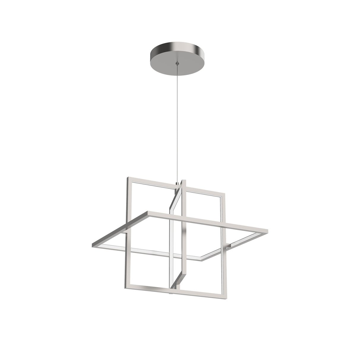 Suspension Mondrian - Nickel brossé 19 3/8" by Kuzco Lighting | Luminaires & cie