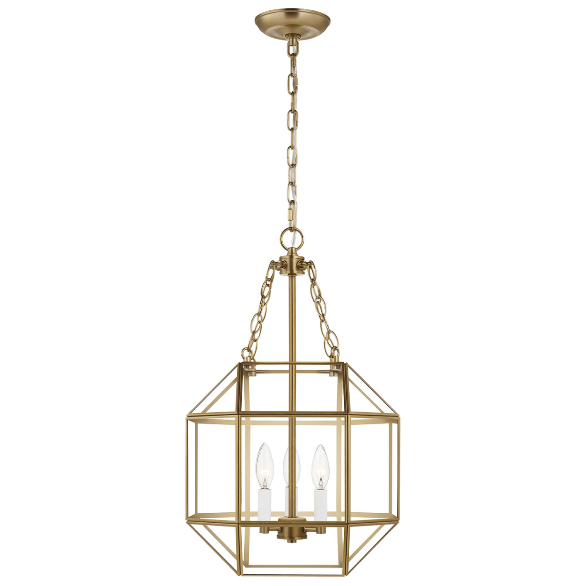 Suspension Morrison S - Laiton satiné Clair Ampoules non - incluses by Visual Comfort Studio | Luminaires & cie