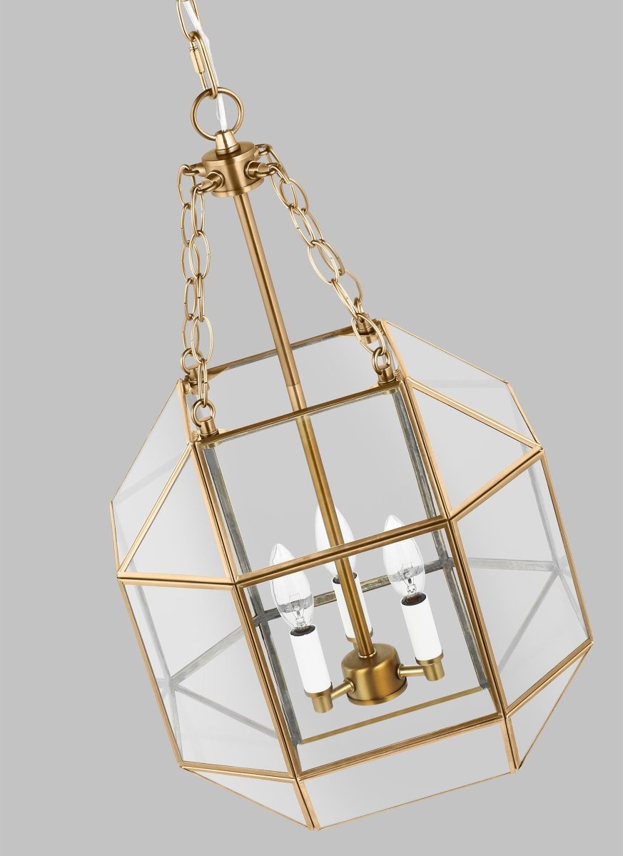 Suspension Morrison S - Laiton satiné Clair Ampoules non - incluses by Visual Comfort Studio | Luminaires & cie