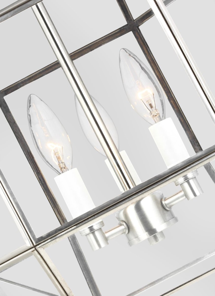 Suspension Morrison S - Nickel brossé Clair Ampoules non - incluses by Visual Comfort Studio | Luminaires & cie