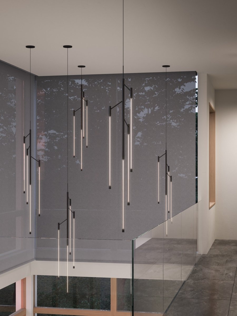 Suspension Motif - Noir 10 1/4" 45 3/4" by Kuzco Lighting | Luminaires & cie