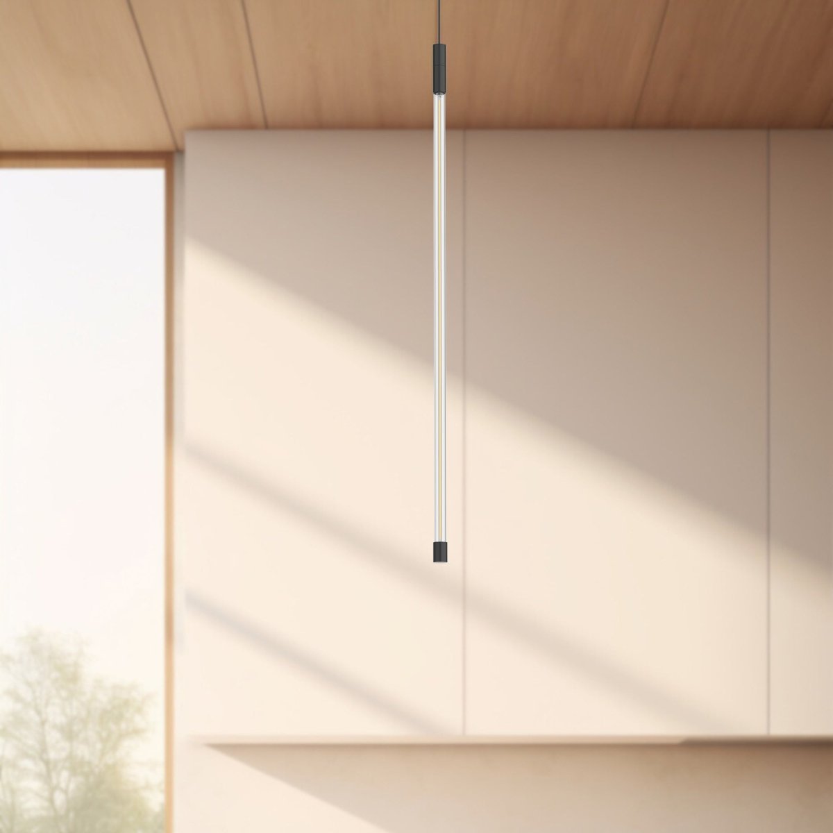 Suspension Motif - Noir 3" 26 3/4" by Kuzco Lighting | Luminaires & cie