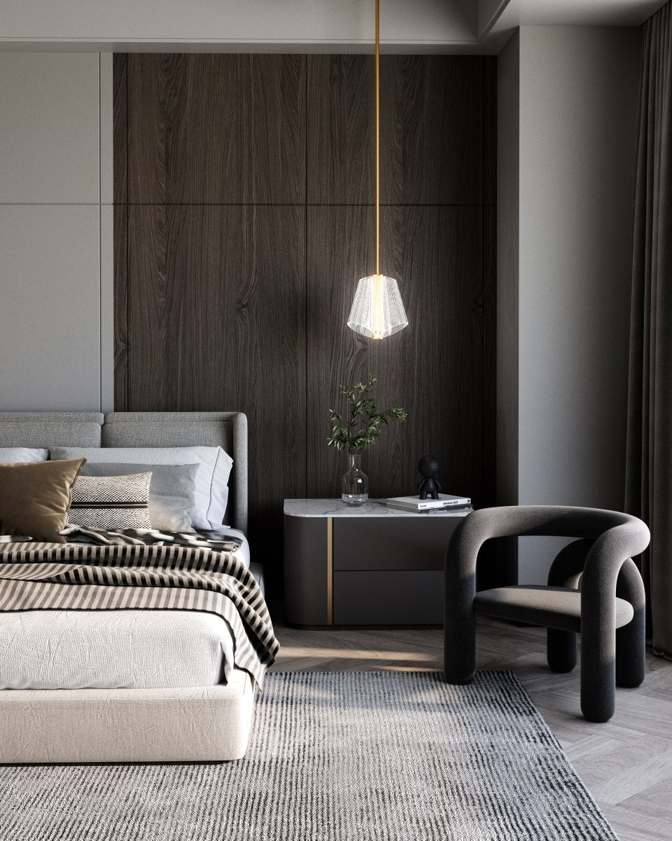 Suspension Mulberry - Guide en or / lumière brossé 10 7/8" by Kuzco Lighting | Luminaires & cie