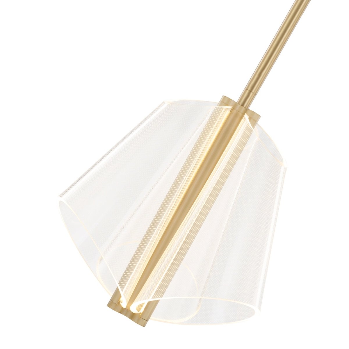 Suspension Mulberry - Guide en or / lumière brossé 10 7/8" by Kuzco Lighting | Luminaires & cie