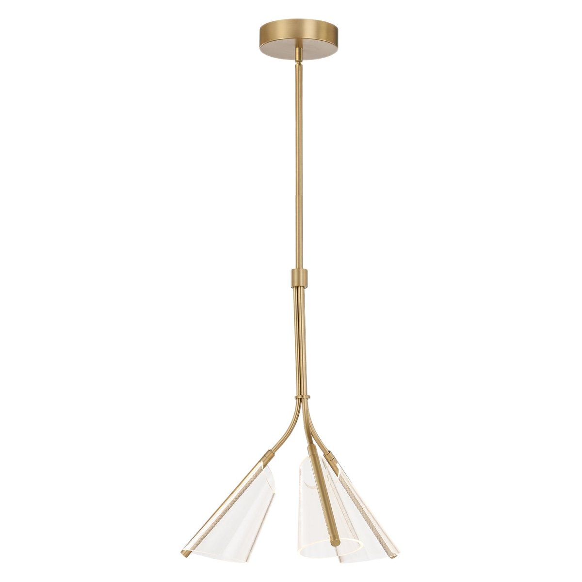 Suspension Mulberry - Guide en or / lumière brossé 21 3/4" by Kuzco Lighting | Luminaires & cie