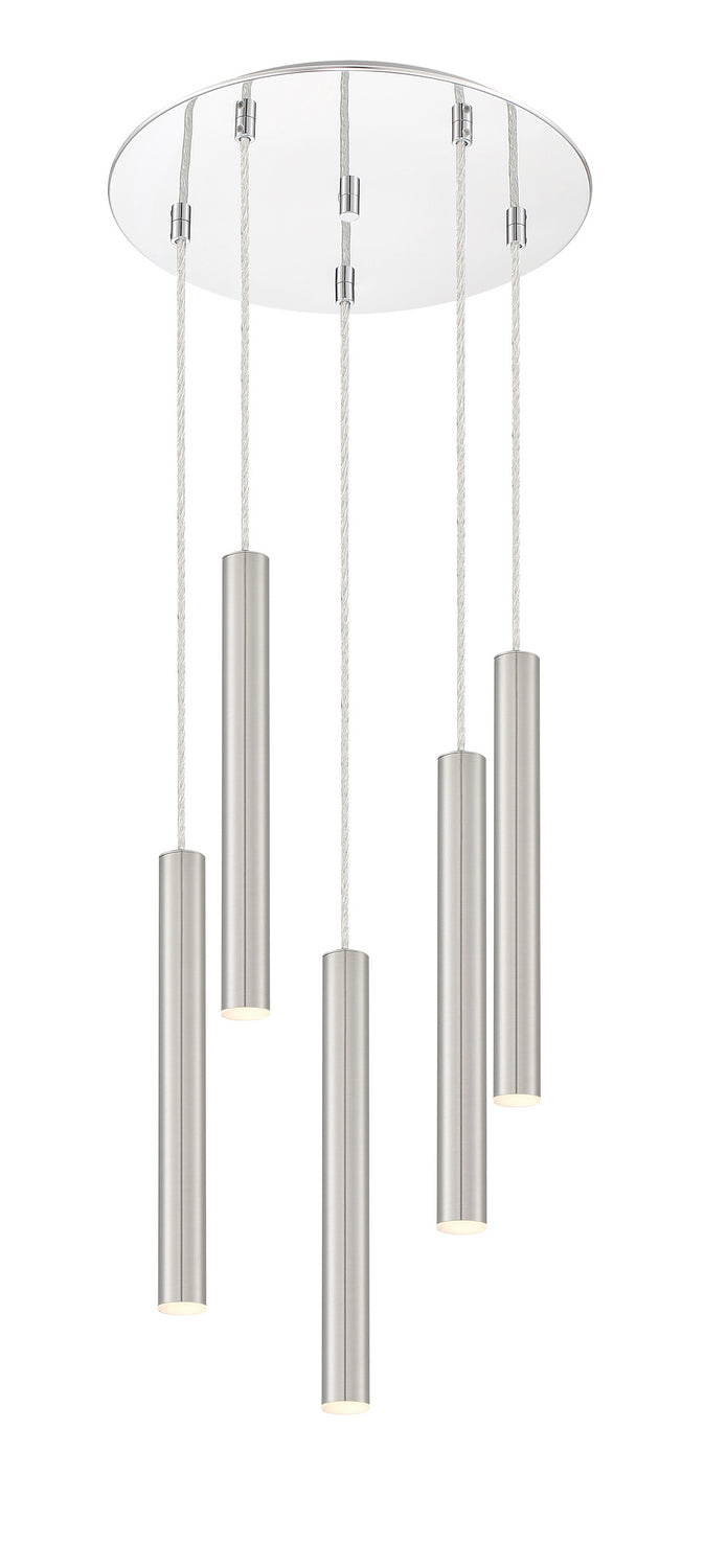 Suspension multiple 12" Forest nombre de suspensions 5, Chrome, Nickel brossé – vue 2