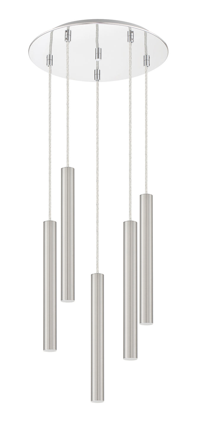 Suspension multiple 12" Forest nombre de suspensions 5, Chrome, Nickel brossé – vue 3