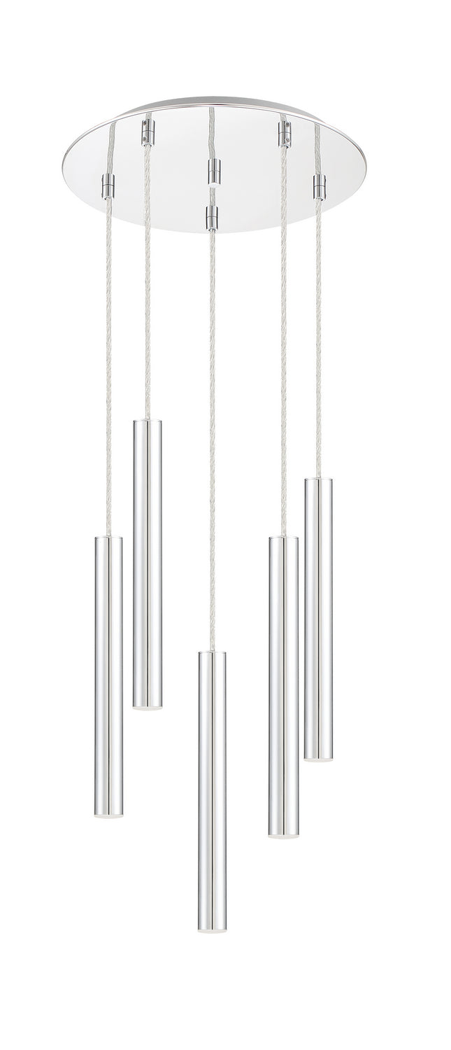 Suspension multiple 12" Forest nombre de suspensions 5, Chrome, Chrome – vue 3