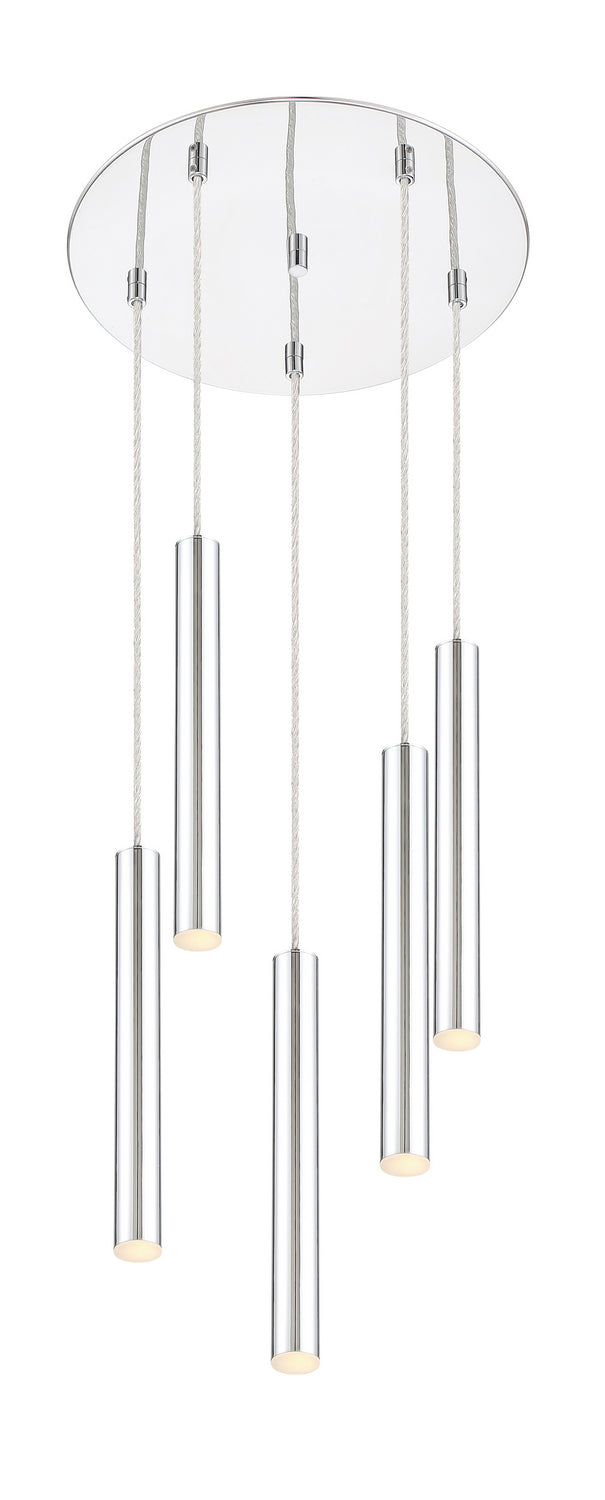 Suspension multiple 12" Forest nombre de suspensions 5, Chrome, Chrome – Z-Lite