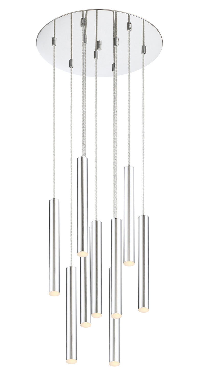 Suspension multiple 12" Forest nombre de suspensions 9, Chrome, Chrome – Z-Lite