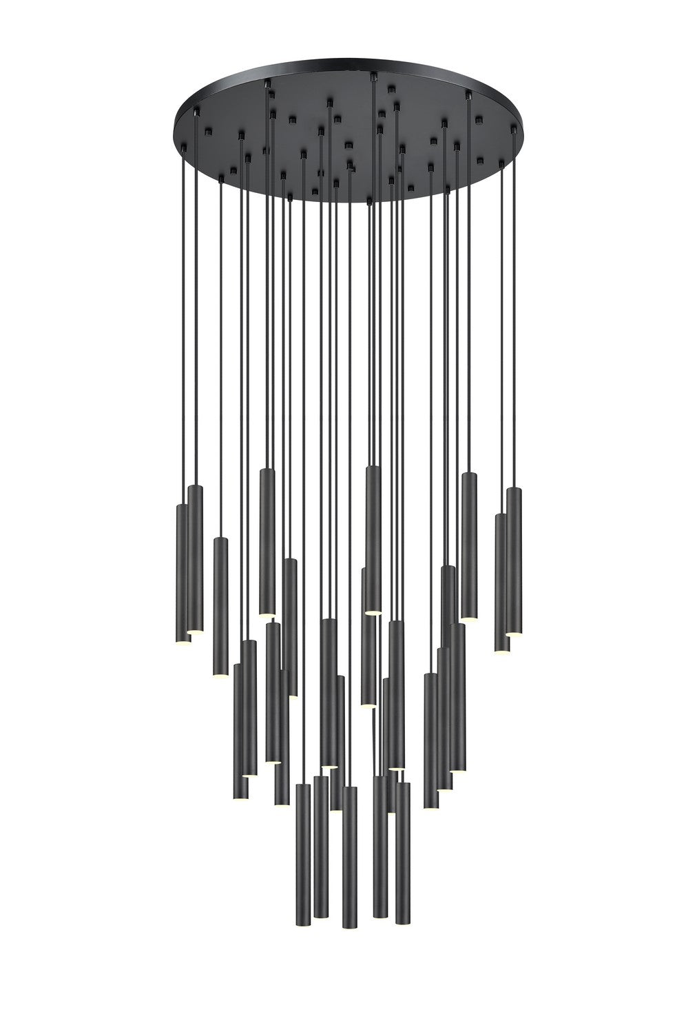Suspension multiple 12" Forest nombre de suspensions 27, Noir mat, Noir mat – vue 2