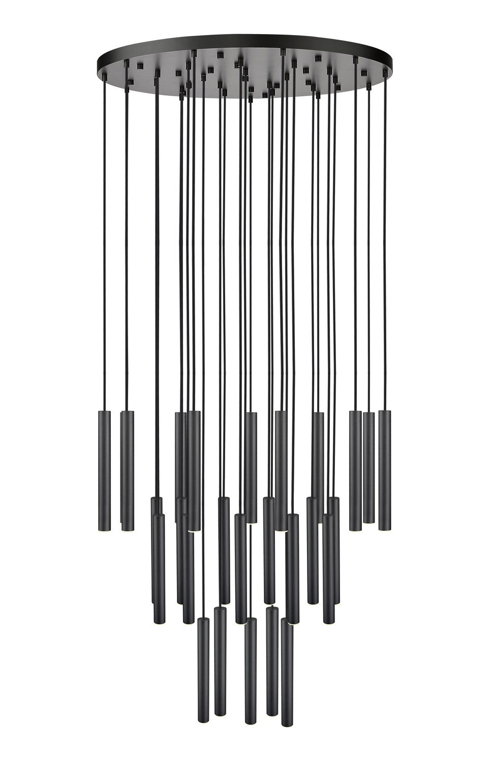 Suspension multiple 12" Forest nombre de suspensions 27, Noir mat, Noir mat – vue 3